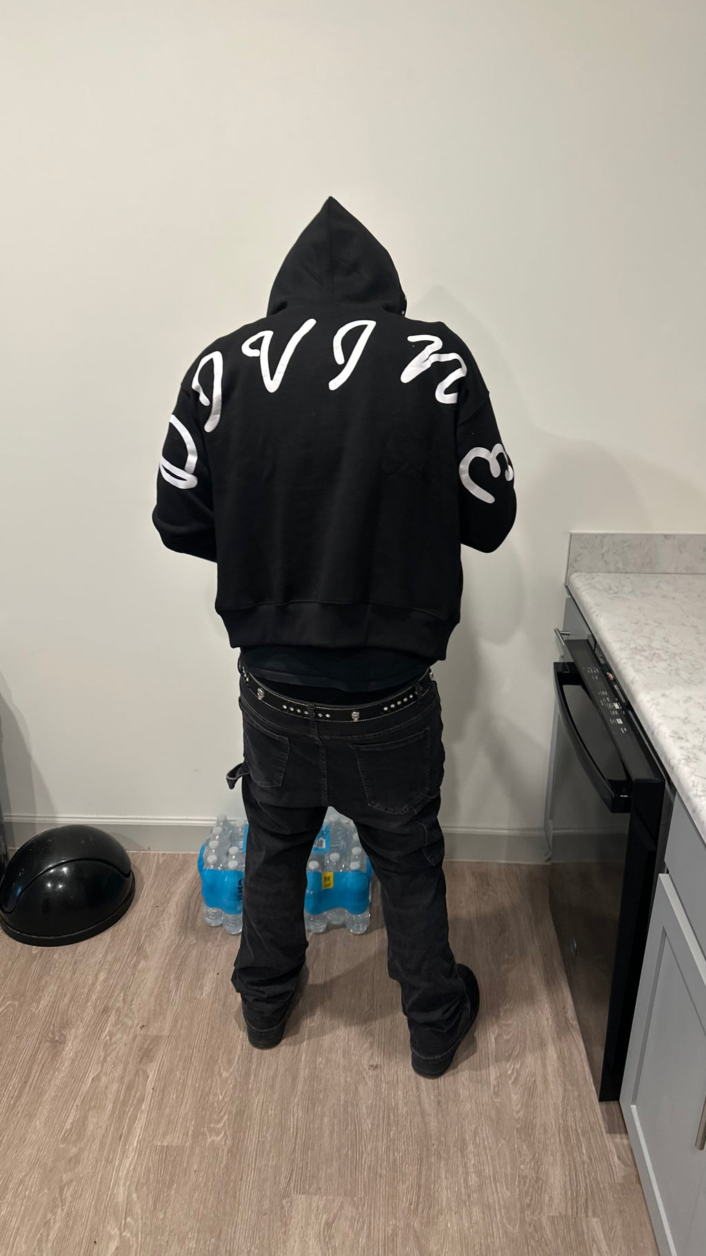 YOU ARE DIVINE BOXY CROP HOODIE