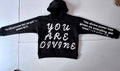YOU ARE DIVINE BOXY CROP HOODIE