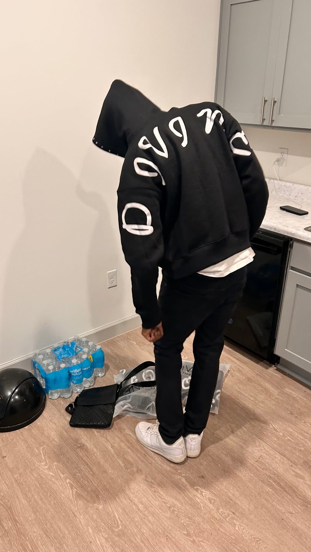 YOU ARE DIVINE BOXY CROP HOODIE